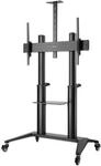 Manhattan TV & Monitor Mount, Trolley Stand, 1 screen, Screen Sizes: 70-120, Black,