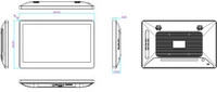 ALLNET Touch Display Tablet 12 Zoll PoE mit 8GB/64GB RK3568 Android 13...