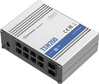 Teltonika TSW200 - Switch - unmanaged - 8 x 10/100/1000 + 2 x Gigabit SFP - an