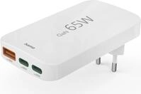 Hama Schnellladeger&auml;t, 2x USB-C, 1x USB-A, flaches Mini-Ladeger&auml;t, PD, 65 W, WS