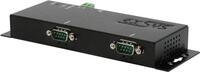 EXSYS GmbH Ethernet zu 2 x RS-232/422/485, inkl. 12V/3A Netzteil (EX-6122-2)