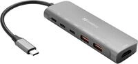 SANDBERG USB-C Dock HDMI+ 2xUSB-A+ 2xUSB-C+ PD100W (136-65)