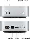 APPLE Mac Mini Z1CF M4 10C CPU/10C GPU/16C N.E. 32GB 2TB SSD Gbit Eth DE Silber APPLE Mac Mini Z1CF M4 10C CPU/10C GPU/16C N.E. 32GB 2TB SSD Gbit Eth DE Silber