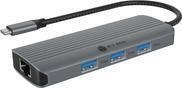 6-in-1 Travel Docking, 1&times; HDMI 4K60Hz, 3&times; USB-A 5Gbit/s, 1x LAN RJ45 1 Gbit/s, 1&times;