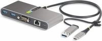 StarTech.com 2-Port USB-C/USB-A Hub with GbE and RS232 Serial, 2x USB-A - Hub - 2 x