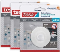 tesa 77781-00500-01, tesa 77781 Deckenhaken f&uuml;r Tapeten & Putz Wei&szlig; Inhalt: 3 St.
