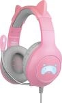 FR-TEC Tanooki Kopfh&ouml;rer Kabelgebunden Kopfband Gaming Grau - Pink (FT2021)