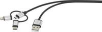 Renkforce USB-Kabel USB 2.0 USB-A Stecker, USB-C Stecker, USB-Micro-B Stecker, Apple