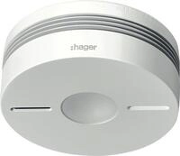 Hager TG550A 10 Jahres Funk Rauchwarnmelder wei&szlig; Rauchwarnmelder mit kleiner