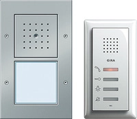 GIRA 049543 - Verkabelt - IP44 - -25 - 70 &deg;C - Aluminium - Wei&szlig; - Aluminium -