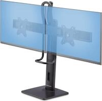 StarTech .com Crossbar Dual Monitor Desk Stand, Double 27inch Screens/VESA