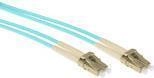 ACT 10 meter multimode 50/125 OM3 duplex armored fiber patch cable with LC connectors