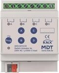 MDT AKS-0410.03 Schaltaktor 4fach 4TE REG 10A 230VAC C-Last Standard 140&Acirc;&micro;F