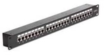 DeLOCK - Patch-Panel mit Kopplern - RJ-45 X 24 - Schwarz - 1U (43295)
