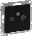 Legrand SEANO Einzeldose TV-R-SAT 765367 f.HD-TV in der Farbausf&uuml;hrung sw 5...