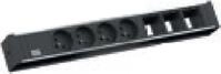 Bachmann Universal Steckdoseneinheit 3 x Custom Modul, 4 x UTE 230V, schwarz,...