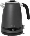 Adler AD 1295 Stahl-Wasserkocher 1,7 l Satin grau (AD 1295g)