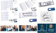 AVERY Zweckform Namensschild, 68 x 22 mm, silber, 20er Set Serie polar classic,