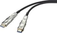 SpeaKa Professional HDMI Adapterkabel 20.00 m SP-9538580 PVC-Mantel Schwarz [1x