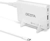 DICOTA - Netzteil - Universal - 65 Watt - PD 3,0, QC 4,0+ - 3 Ausgabeanschlussstellen