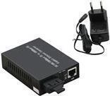 Netzwerk Media Konverter 10/100/1000Mb/s TP zu LWL (SC Duplex) - SM - 20km (66659B)