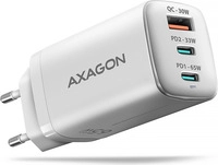AXAGON ACU-DPQ65W 1x USB-A / 2x USB-C, PD 3.0 / QC4+ / PPS, 65W, wei&szlig; (ACU-DPQ65W)