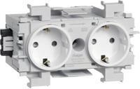 HAGER GS20019016 Steckdose 2-fach Wago Steck/Klemmtechnik (GS20019016)