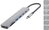 Conceptronic Dock USB-C->HDMI 2xUSB-A 2xUSB-C SD TF 0.25m (DONN28G)