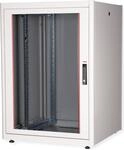Roline Basic - Schrank Netzwerkschrank - Glas T&uuml;r, 800 x 800 (B x T) - RAL 7035,