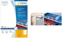 HERMA Wetterfeste Folien-Etiketten, 210 x 297 mm, wei&szlig; aus Polyesterfolie,...