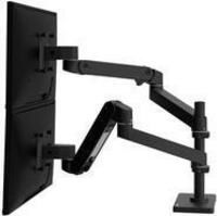 Ergotron LX Pro Doppel-Monitorarm - modular f&uuml;r 2 Displays bis 27 - Schwarz -