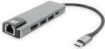 ACT USB-C 4K docking station for 1 HDMI monitor, ethernet, USB-A, PD pass-through