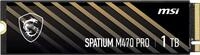 MSI SPATIUM M470 PRO - SSD - 1 TB - intern - M.2 2280 - PCIe 4.0 x4 (NVMe)