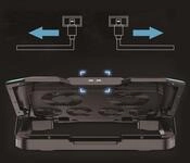 Conceptronic ERGO Gaming - Notebook-L&uuml;fter - mit 2-port USB 2.0 hub, smartphone