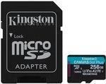 KINGSTON microSDXC Canvas Go Plus 256GB + Adapter (SDCG4/256GB)