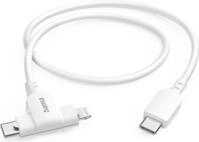 Hama 00201722 USB Kabel 1,5 m USB 2.0 USB C USB C/Lightning Wei&szlig; (00201722)