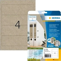 HERMA 10760, HERMA Ordnerr&uuml;cken-Etiketten, Silphie-Papier, 192 x 61 mm kurz/breit,