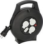 Brennenstuhl Vario Line Kabelbox 3-fach mit USB Mini-Kabeltrommel 10 m - Kabeltrommel