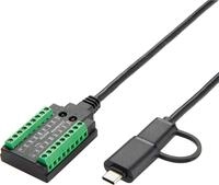EXSYS GmbH USB zu 1S Seriell RS-232/422/485/TTL Kabel mit Terminal Block, 1.0 m (FTDI