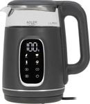 ADLER AD 1305 elektrischer Wasserkocher grau silber (AD 1305gs)