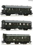 Roco 6200131 H0 3er-Set 2: Nebenbahnzug der DR 2x Personenwagen 2. Klasse Gattung Bip