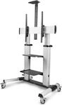 StarTech.com Rolling TV Cart/Stand On Wheels, Up to 100inch/220lb Screens - Wagen -
