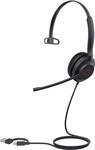 Yealink UH35 Mono - Headset - On-Ear - kabelgebunden - USB-C - Schwarz - Zertifiziert