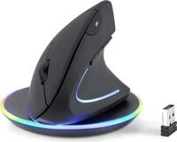 Perixx PERIMICE-713 RX Vertikale Ergonomie-Maus kabellos inkl. Ladepad (PERIMICE-713
