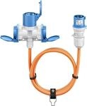 Goobay CEE-Adapterleitung CEE-Stecker auf 1x CEE-Kupplung und 2x