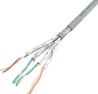 Roline - Bulkkabel - 100 m - SFTP, PiMF - CAT 6a - robust - Grau