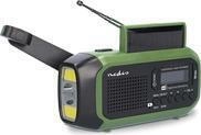 Nedis RDDBCR2000GN Notfallradio DAB+, UKW, FM Notfallradio, DAB+, UKW Gr&uuml;n, Schwarz