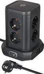 Brennenstuhl Steckdosenturm 8-fach mit 2x USB-A 1x USB-C Power Delivery schwarz