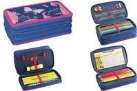 EBERHARD FABER Sch&uuml;leretui Triple Decker Schmetterling 36-teilig, aus Polyester,