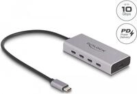Delock - Hub - 10 Gbps, PD 85 Watt, with 30cm connection cable - 5 x USB-C - Desktop